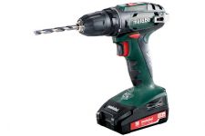 Винтоверт аккумуляторный BS 18 2х1.5 Ач Li-lon патрон 10мм кейс Metabo 602207550 Винтоверт аккумуляторный BS 18 2х1.5 Ач Li-lon патрон 10мм кейс Metabo 602207550