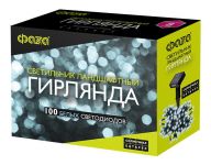 Светильник светодиодный садовый SLR-G01-100W гирлянда 100 бел. LED на солнечн. батарее ФАZА 5027305 Светильник светодиодный садовый SLR-G01-100W гирлянда 100 бел. LED на солнечн. батарее ФАZА 5027305