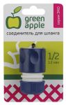 Соединитель-коннектор для шланга 12мм (1/2) пластик (50/200/2400) Green Apple Б0017768 Соединитель-коннектор для шланга 12мм (1/2) пластик (50/200/2400) Green Apple Б0017768