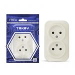 Розетка 2-м ОП Frea 16А IP20 250В без заземл. АБС-пластик беж. TOKOV ELECTRIC TKE-FR-R2-C02 Розетка 2-м ОП Frea 16А IP20 250В без заземл. АБС-пластик беж. TOKOV ELECTRIC TKE-FR-R2-C02