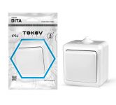 Выключатель 1-кл. ОП Dita IP54 10А 250В бел. TOKOV ELECTRIC TKL-DT-V1-C01-IP54 Выключатель 1-кл. ОП Dita IP54 10А 250В бел. TOKOV ELECTRIC TKL-DT-V1-C01-IP54