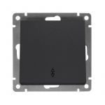 Переключатель проходной 1-кл. СП Афина 10А IP20 механизм графит Universal A0025-Gr Переключатель проходной 1-кл. СП Афина 10А IP20 механизм графит Universal A0025-Gr