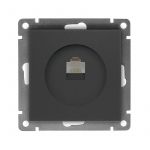 Розетка компьютерная 1-м СП Афина RJ45 кат.5E механизм графит Universal A0051-Gr Розетка компьютерная 1-м СП Афина RJ45 кат.5E механизм графит Universal A0051-Gr