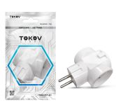 Разветвитель 3-м без заземл. 16А 250В IP20 ABS-пластик бел. TOKOV ELECTRIC TKL-S3C-C01 Разветвитель 3-м без заземл. 16А 250В IP20 ABS-пластик бел. TOKOV ELECTRIC TKL-S3C-C01
