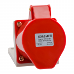 Розетка 115 16А 3P+PE+N 380В AC 6ч IP44 для монтажа на поверхность КЭАЗ 222755 Розетка 115 16А 3P+PE+N 380В AC 6ч IP44 для монтажа на поверхность КЭАЗ 222755