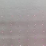 Гирлянда светодиодная "Светодиодный Дождь" 3х2м LED роз. 12Вт 230В IP20 свечение с динамикой прозр. провод Neon-Night 235-097