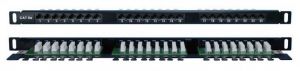 Патч-панель 19дюйм 0.5U кат.5E 24 порта RJ45 Dual IDC PPHD-19-24-8P8C-C5E-110D высок. плотности Hyperline 244076 Патч-панель 19дюйм 0.5U кат.5E 24 порта RJ45 Dual IDC PPHD-19-24-8P8C-C5E-110D высок. плотности Hyperline 244076