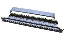 Патч-панель 19дюйм 1U кат.5E полн. экранир. 24 порта RJ45 Dual IDC ROHS PP3-19-24-8P8C-C5E-SH-110D черн. Hyperline 246037 Патч-панель 19дюйм 1U кат.5E полн. экранир. 24 порта RJ45 Dual IDC ROHS PP3-19-24-8P8C-C5E-SH-110D черн. Hyperline 246037