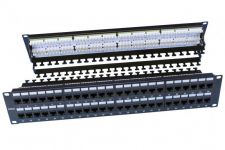 Патч-панель PP3-19-48-8P8C-C6-110D 19дюйм 2U 48 портов RJ45 кат.6 Dual IDC ROHS черн. (задн. каб. организат. в компл.) Hyperline 246108 Патч-панель PP3-19-48-8P8C-C6-110D 19дюйм 2U 48 портов RJ45 кат.6 Dual IDC ROHS черн. (задн. каб. организат. в компл.) Hyperline 246108