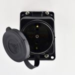 Розетка ОП 16А 2P+PE IP44 220-240В наклонная каучук LEZARD 106-0400-0104/104 Розетка ОП 16А 2P+PE IP44 220-240В наклонная каучук LEZARD 106-0400-0104/104