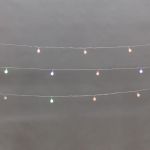 Гирлянда светодиодная "Шарики" 5м 20LED мульти (RG/RB) IP20 230В с контроллером 8 режимов провод прозр. Neon-Night 304-022