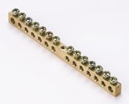 Шина нулевая 14 групп/крепеж по центру 6х9мм DEKraft 32003DEK Шина нулевая 14 групп/крепеж по центру 6х9мм DEKraft 32003DEK