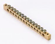 Шина нулевая 14 групп/крепеж по краям 6х9мм DEKraft 32004DEK Шина нулевая 14 групп/крепеж по краям 6х9мм DEKraft 32004DEK