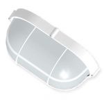 Светильник "Банник" 1202 НПП 03-100-018 1х100Вт E27 IP65 овал большой корпус с решеткой бел. Элетех 1005500933 Светильник "Банник" 1202 НПП 03-100-018 1х100Вт E27 IP65 овал большой корпус с решеткой бел. Элетех 1005500933