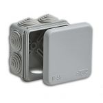 Коробка распределительная ОП 70х70х40мм 7 вводов IP55 сер. Ruvinil 67030 Коробка распределительная ОП 70х70х40мм 7 вводов IP55 сер. Ruvinil 67030