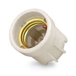 Патрон электрич. E27 керамич. подвесной 4А 250В с этикеткой UNIVersal 5565341 Патрон электрич. E27 керамич. подвесной 4А 250В с этикеткой UNIVersal 5565341