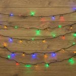 Гирлянда светодиодная "Твинкл Лайт" 4м 25LED мультиколор 2Вт 230В IP20 с контроллером 8 режимов провод темн. зел. ПВХ Neon-Night 303-019