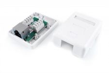 Розетка компьютерная 1-м ОП SB1-1-8P8C-C6-SH-WH RJ45 (8P8C) кат.6 экранир. Dual IDC Hyperline 430236 Розетка компьютерная 1-м ОП SB1-1-8P8C-C6-SH-WH RJ45 (8P8C) кат.6 экранир. Dual IDC Hyperline 430236