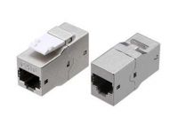 Адаптер проходной (coupler) Keystone Jack RJ45 (8P8C) кат.6 4 пары экранир. CA2-KJ-C6-SH-BK черн. Hyperline 444916