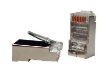 Разъем RJ45 (8P8C) под витую пару кат.5E экранир. PLUG-8P8C-U-C5-SH-100 универс. (для ож и мж кабеля) (уп.100шт) Hyperline 49375 Разъем RJ45 (8P8C) под витую пару кат.5E экранир. PLUG-8P8C-U-C5-SH-100 универс. (для ож и мж кабеля) (уп.100шт) Hyperline 49375