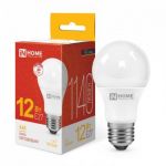 Лампа светодиодная LED-A60-VC 12Вт грушевидная 3000К тепл. бел. E27 1140лм 230В IN HOME 4690612020235 Лампа светодиодная LED-A60-VC 12Вт грушевидная 3000К тепл. бел. E27 1140лм 230В IN HOME 4690612020235