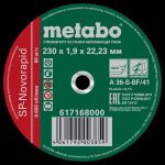Круг отрезной SP-Novorapid 230х1.9х22.23мм RU нерж. Metabo 617168000 Круг отрезной SP-Novorapid 230х1.9х22.23мм RU нерж. Metabo 617168000