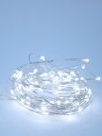 Гирлянда светодиодная "Серебряные нити" 10м 100LED в виде капель 220В с трансформатором КОСМОС KOCNL-EL150_silver