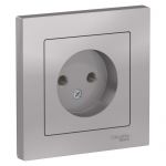 Розетка 1-м СП AtlasDesign 16А IP20 без заземл. в сборе алюм. SE ATN000340 Розетка 1-м СП AtlasDesign 16А IP20 без заземл. в сборе алюм. SE ATN000340