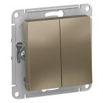 Переключатель проходной 2-кл. СП AtlasDesign 10А IP20 (сх. 6/2) 10AX механизм шампань SE ATN000565 Переключатель проходной 2-кл. СП AtlasDesign 10А IP20 (сх. 6/2) 10AX механизм шампань SE ATN000565
