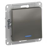 Выключатель 1-кл. СП AtlasDesign 10А IP20 (сх. 1а) 10AX с подсветкой механизм сталь SE ATN000913 Выключатель 1-кл. СП AtlasDesign 10А IP20 (сх. 1а) 10AX с подсветкой механизм сталь SE ATN000913