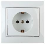 Розетка 1-м СП Plano 1-202-01 16А IP20 250В 2P+E Schuko бел. Intro Б0027609 Розетка 1-м СП Plano 1-202-01 16А IP20 250В 2P+E Schuko бел. Intro Б0027609