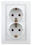 Розетка 2-м СП Plano 1-205-01 16А IP20 250В 2х2P+E Schuko бел. Intro Б0027615 Розетка 2-м СП Plano 1-205-01 16А IP20 250В 2х2P+E Schuko бел. Intro Б0027615