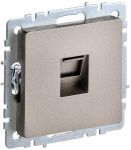 Розетка компьютерная СП RJ45 кат.5E BRITE РК10-БрШ шампань IEK BR-K10-1-K37 Розетка компьютерная СП RJ45 кат.5E BRITE РК10-БрШ шампань IEK BR-K10-1-K37