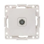 Розетка телевизионная TV 1-м Стокгольм 5-862МГц 75Ом механизм бел. PROxima EKF EYA00-027-10