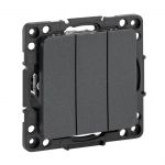 Выключатель 3-кл. Стокгольм 10А механизм черн. PROxima EKF EZV10-024-10 Выключатель 3-кл. Стокгольм 10А механизм черн. PROxima EKF EZV10-024-10
