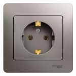 Розетка 1-м СП Glossa 16А IP20 250В с заземл. в сборе платина SE GSL001242 Розетка 1-м СП Glossa 16А IP20 250В с заземл. в сборе платина SE GSL001242