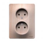 Розетка двойная Glossa 16А без заземл. в сборе сосна SE GSL001520 Розетка двойная Glossa 16А без заземл. в сборе сосна SE GSL001520