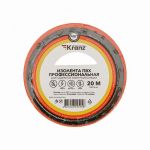 Изолента ПВХ профессиональная 0.18х19мм 20м красн. Kranz KR-09-2804 Изолента ПВХ профессиональная 0.18х19мм 20м красн. Kranz KR-09-2804