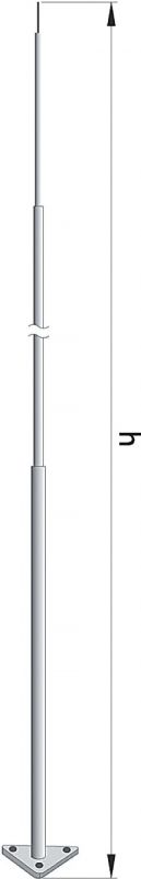 Мачта секционная для пассивного молниеприемника, 15 м