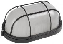 Светильник НПП 1402 60Вт E27 IP54 черн. овал с решеткой IEK LNPP0-1402-1-060-K02 Светильник НПП 1402 60Вт E27 IP54 черн. овал с решеткой IEK LNPP0-1402-1-060-K02