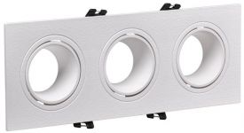 Светильник 4103 встраиваемый 3хMR16 квадрат пласт. бел. IEK LT-UVB0-4103-GU05-3-K01 Светильник 4103 встраиваемый 3хMR16 квадрат пласт. бел. IEK LT-UVB0-4103-GU05-3-K01