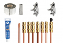 Комплект заземления омедненный 12 метров (d=14 мм х 1,5 метра)